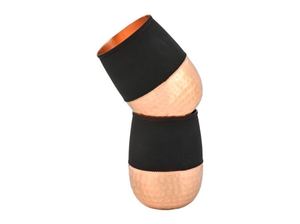 Copper Double Wall Tumblers Set of 2 350ml Cherry Color with <b>Straw</b> Elegant Smooth Finish for Ayurveda Health Benefits - Product Image 2