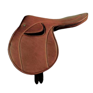 Selle de cheval de style anglais en cuir pour barrel racing, avec design argenté de qualité supérieure, meilleure qualité, pour le trail, assise profonde - Product Image 3