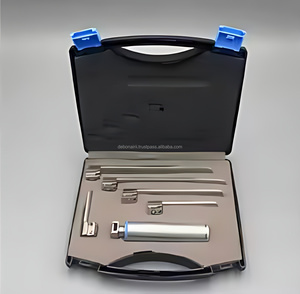 Set de Laringoscopio Eléctrico LED Miller de Grado Hospitalario, Acero Inoxidable, 5 Hojas Rectas, CE ISO OEM, Instrumentos Quirúrgicos ENT para Vía Aérea - Product Image 1