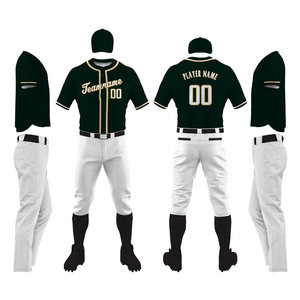 <b>Top</b> Selling Men's Adult Baseball Uniform Set-Breathable Short Sleeve Customizable Colors & Logo 100% Polyester Reasonable Price - Product Image 1