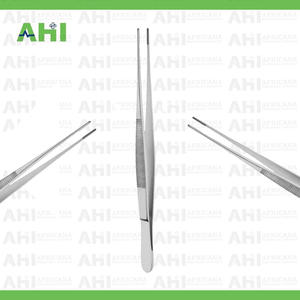 Pince droite Semken-Taylor en acier inoxydable de qualité médicale, pour coton et pansements, 12 cm, certifiée CE ISO - Product Image 5