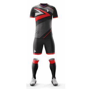 Tenues de sport personnalisées grande taille à motif imprimé, maillots de football à manches courtes, kits de sport, uniformes de basketball et de football - Product Image 3