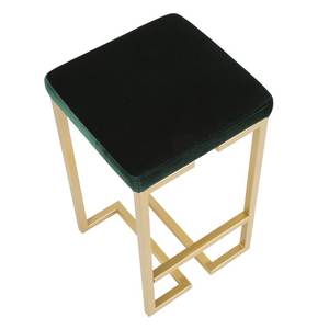 Chaise de bar moderne haut de gamme en métal et bois avec repose-pieds, tabouret de comptoir pour îlot de cuisine et salle à manger - Product Image 6