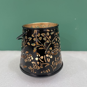 Artisan Design L666 Decorative Metal Candle <b>Holder</b> Lantern Hollow Floral Design <b>Tealight</b> <b>Holder</b> Home Decor - Product Image 5