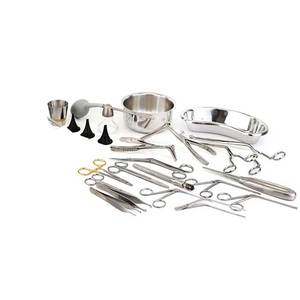 Kit d'instruments chirurgicaux manuels en acier pour examen ORL et interventions mineures - Product Image 3