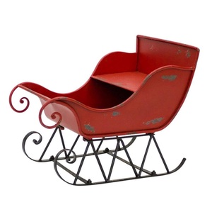 Top Selling Metal Iron Luxury Design Galvanized Metal Sleigh for Christmas <b>Decor</b> Made With Customized Sizes With Sizes - Product Image 4