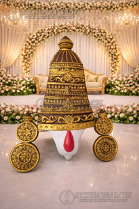 Golden Fiber Bala Ji With <b>Frame</b> For <b>Wedding</b> Decor <b>Wedding</b> Decor South Indian <b>Frame</b> Golden - Product Image 2