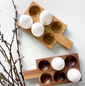 Modern Wood <b>Eco</b>-Friendly Dishwasher Freezer Safe <b>Egg</b> Holder Storage Trays Multifunction Sustainable Reversible Stackable - Product Image 6
