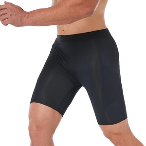Shorts de compression pour hommes, vente en gros personnalisée OEM, best-seller, nouveau design, décontractés, sportifs, avec poche, couleur unie - Product Image 5
