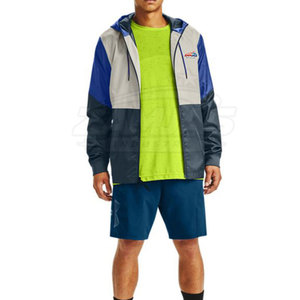 Chaqueta Cortavientos de Alta Calidad para Hombre con Logotipo Personalizado, 100% Poliéster, Resistente al Viento, Hecha en Pakistán - Product Image 3
