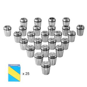 Set di 25 nuove pinze a molla ER32 da 1/16FT, 13/16FT, 0.0006''/15m TIR per utensili per tornio CNC, 25 etichette - Product Image 1