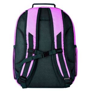 Sac à dos rose pailleté avec bordure verte, capacité 30-40L, en microfibre, sac de sport de haute qualité, étanche, marque privée - Product Image 4