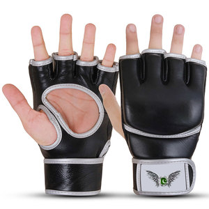 ถุงมือ MMA แบบครึ่งนิ้ว ดีไซน์ใหม่ ผลิตจากหนัง สำหรับกีฬากลางแจ้ง ระบายอากาศได้ดี น้ำหนักเบา เหมาะสำหรับการฝึกซ้อม MMA - Product Image 5