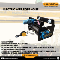Nouvelle grue à câble électrique en métal robuste INOVIC CRM 6 TONNES avec chariot |   Équipement de levage industriel avec protection IP65