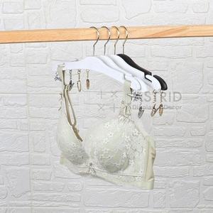 27.5 cm Slim Luxury Solid Matte PP <b>Wood</b> <b>White</b> Gold Rotatable Hook Underwear Sport Bra Hanger for Bathroom <b>Wardrobe</b> - Product Image 6