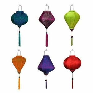 Linterna de seda plegable colorida hecha a mano en Vietnam, perfecta para la decoración del hogar, fiesta de boda y celebración de Año Nuevo vietnamita - Product Image 5