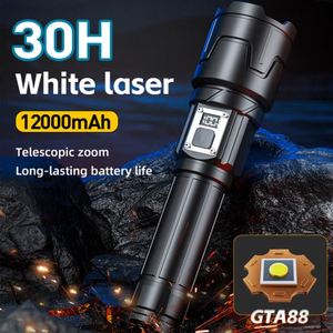 CITICITY Long Range Tactical Flashlight <b>Rechargeable</b> Zoom LCD 4 Modes Aluminum Alloy 1700 Lumens Waterproof for Outdoors Camping - Product Image 3