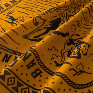 Bandana promotionnel personnalisé en coton uni respirant avec impression numérique, motif artistique, pour femmes, style occidental, masque de sport anti-UV, vente en gros - Product Image 5