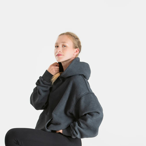 Sudadera con Capucha Corta, Tejida, de Manga Larga, Transpirable, para Otoño, con Logotipo Personalizado - Product Image 2