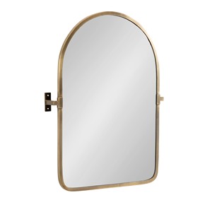 Aqdus Saleem <b>Arched</b> Tilting Brass Mirror <b>Frame</b> | Minimalist Bathroom Wall Mirror Eco-friendly Handmade Durable Design - Product Image 1