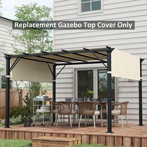 2 Pezzi Telo Ombreggiante Bianco Crema per Pergola 3x3m, Protezione UV, Facile Installazione - Product Image 2