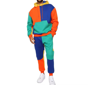 Sudadera con Capucha de Dos Piezas para Hombre, Estilo Hip Hop, 100% Algodón, Corte Regular, con Parches Bordados Personalizados 2026 - Product Image 4