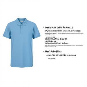 เสื้อโปโลคอปกเรียบสำหรับผู้ชาย-รับสั่งซื้อจำนวนน้อยได้ ผ้ากันยับ ไซส์ 4XL ชุดยูนิฟอร์มกอล์ฟ - Product Image 3