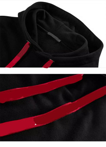 Sweat-shirts d'hiver unisexes en polaire polyester/coton de haute qualité avec logo imprimé numérique surdimensionné et poche pour hommes - Product Image 4