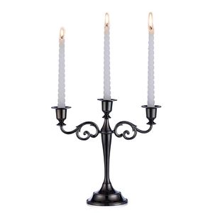 Luxury Tall Polished <b>Silver</b> <b>Candlestick</b> Holder Five Arm Vintage Candelabra For Wedding Hotel Banquet Event Table Decor On Sale - Product Image 2