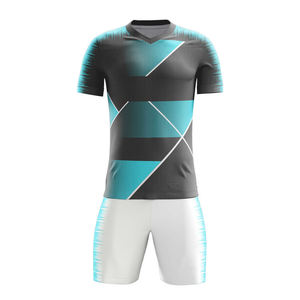 Custom Soccer Uniform Kit Wholesale OEM Manufacturer Supplier Polyester Jersey Shorts Set Private <b>Label</b> Bulk Production - Product Image 3