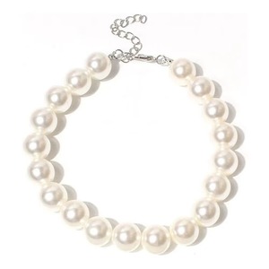 Collier pour chien en acrylique scintillant, style vintage, avec perles, réglable, doux et confortable pour animaux de compagnie - Product Image 4
