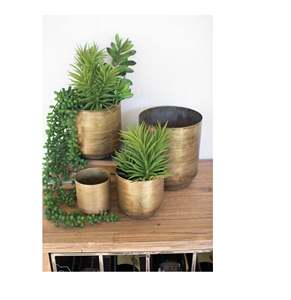 Pot de fleurs en métal galvanisé de haute qualité, exportateur en gros d'Inde, nouveau design, jardinière en métal faite à la main - Product Image 1