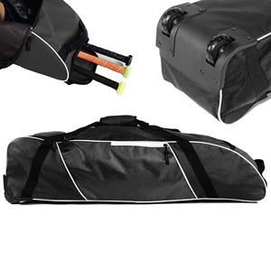 High Quality Multiple Pockets Outdoor Sports Baseball Trolley Bag Softball <b>Backpack</b> <b>Wheels</b> Breathable Lightweight - Product Image 1