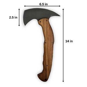 Hache tactique multifonctionnelle portable pour l'extérieur, idéale pour couper du bois, fendre du bois, et comme marteau-tomahawk. - Product Image 6