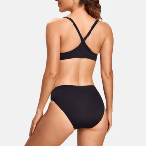 High Quality Women's Plus Size Backless <b>Thong</b> Bikini Swimsuit Underwire Spandex/Nylon Material Breathable Eco-Friendly 2-Piece - Product Image 2