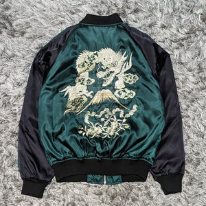 Chaqueta Sukajan para Hombre, Nueva Llegada, Colorida, con Bordado, Cuello Alto, Ecológica, Transpirable, Personalizable, Reversible - Product Image 3