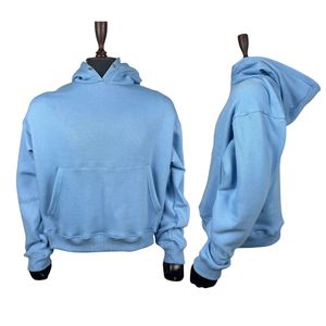 Sudadera con Capucha Lisa Personalizada de Fábrica al por Mayor para Hombre, Ajuste Regular, Algodón French Terry Transpirable, Estampado de Goma en Relieve Frontal, Teñido Liso para Invierno - Product Image 1
