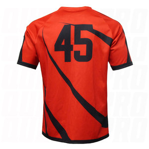 เสื้อรักบี้ชาย พิมพ์ลาย ระบายอากาศได้ดี เป็นมิตรกับสิ่งแวดล้อม กันยับ น้ำหนักเบา คุณภาพสูง ผลิตจากโพลีเอสเตอร์ 100% ออกแบบได้ตามต้องการ ชุดกีฬา - Product Image 2