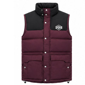 Chaleco Acolchado de Invierno sin Mangas para Hombre, Resistente al Agua, Chaqueta Térmica con Impresión de Logotipo Personalizado de Alta Calidad, Venta al Por Mayor - Product Image 1