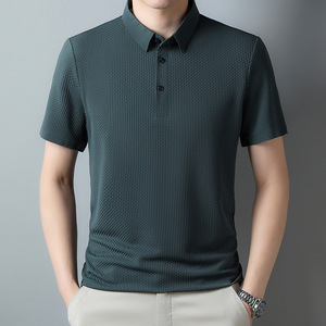 Camiseta polo de algodón puro para hombre, de manga corta, para verano, nueva, de moda, con diseño de logotipo personalizado OEM para ropa de trabajo corporativa. - Product Image 5