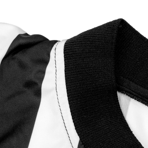 Breathable Long Sleeve Black <b>White</b> Striped Referee Shirt Polyester Material For <b>Football</b> Soccer Basketball Sports Referee Jersey - Product Image 5