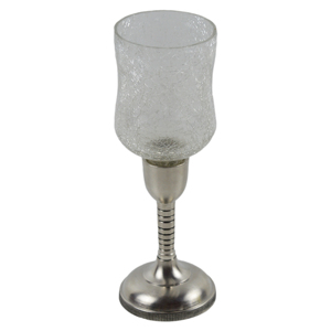 Candelabro de Cristal Craquelado con Diseño de Cabeza, Hecho a Mano, con Acabado Plateado, para el Hogar, Villa, Ocasiones Festivas, de Z.HANDICRAFTS - Product Image 4