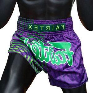 Pantalones Cortos de Muay Thai Fairtex Hechos a Medida, Venta Caliente OEM, 100% Poliéster Elástico para Entrenamiento de Artes Marciales, Combate y Competencia, para Hombre - Product Image 3