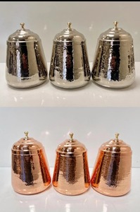 Copper Canister Perfect For Cafe And Restaurant Use For Elegant Food Storage And Serving Ingredients Wholesale From India - Product Image 6