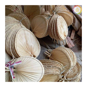 Abanico de Hoja de Palma Tejido a Mano, Abanico Natural para Bodas, Recuerdo para Invitados, Regalo para Despedida de Soltera, Vietnam, Venta al por Mayor, Logotipo Personalizado 99GD - Product Image 6