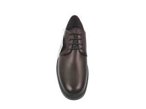 Zapatos Oxford de vestir formales para hombre, color marrón, de piel de oveja, con punta redonda, con cordones, suela de goma acolchada, para oficina y carrera, para todas las estaciones. - Product Image 2