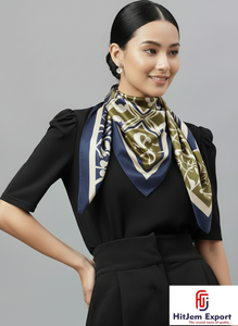 Echarpes carrées élégantes et légères pour femmes Tissu doux Accessoires élégants Approvisionnement en vrac à faible quantité minimale de commande - Product Image 4