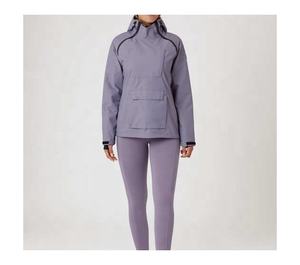 Chaqueta de lluvia Ecuestre para competición al aire libre para mujer, abrigo de caballo a prueba de agua de concha suave con logotipo personalizado - Product Image 2