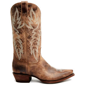 Botas Vaqueras de Cuero Bordadas a Mano de Primera Calidad - Botas Largas Occidentales Personalizadas al por Mayor para Hombre y Mujer - Product Image 3