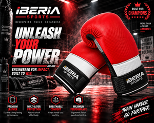 Guantes de Boxeo IBERIA Personalizados para Entrenamiento, Sparring y Saco de Boxeo, con Cierre de Gancho y Bucle en la Muñeca, OEM, Equipo de Boxeo al por Mayor - Product Image 6